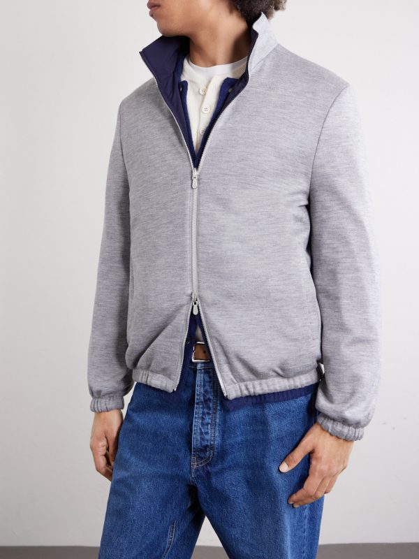 Logo-Embroidered Shell Blouson Jacket - E1 Logo-Embroidered Shell Blouson Jacket - E1
