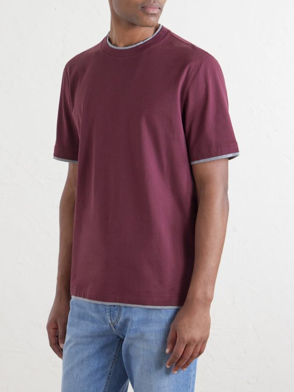 Layered Cotton-Jersey T-Shirt - FR Layered Cotton-Jersey T-Shirt - FR