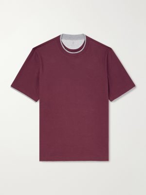 Layered Cotton-Jersey T-Shirt Layered Cotton-Jersey T-Shirt