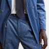 Straight-Leg Pleated Cotton-Velvet Suit Trousers - CU Straight-Leg Pleated Cotton-Velvet Suit Trousers - CU