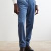 Straight-Leg Pleated Cotton-Velvet Suit Trousers - FR Straight-Leg Pleated Cotton-Velvet Suit Trousers - FR
