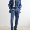 Straight-Leg Pleated Cotton-Velvet Suit Trousers - OU Straight-Leg Pleated Cotton-Velvet Suit Trousers - OU