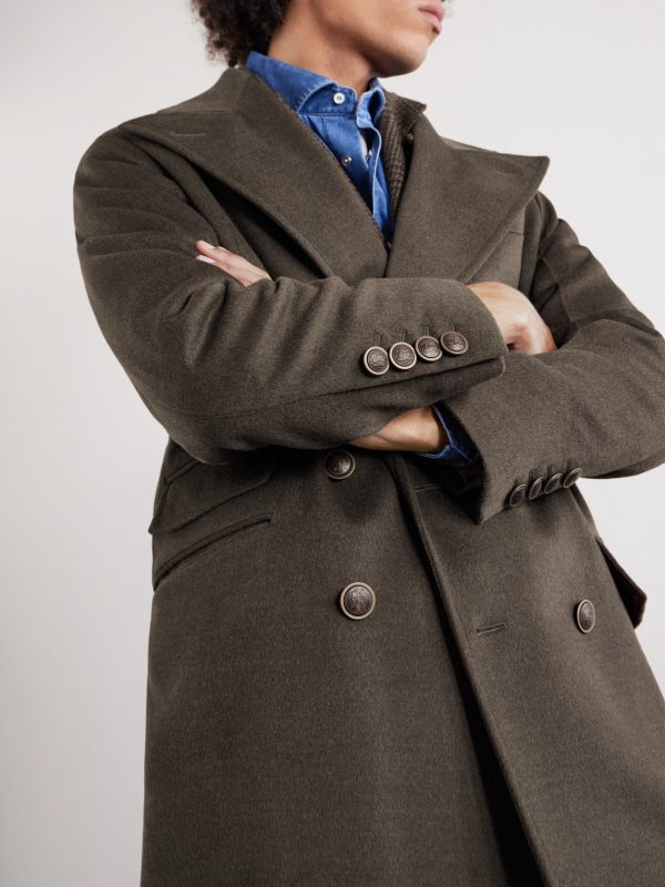 Virgin Wool Double-Breasted Coat - CU Virgin Wool Double-Breasted Coat - CU