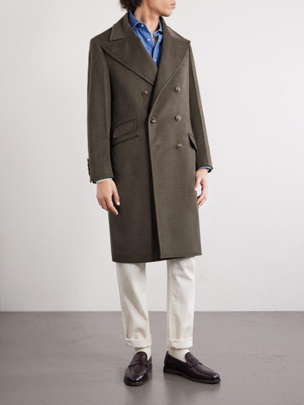 Virgin Wool Double-Breasted Coat - FR Virgin Wool Double-Breasted Coat - FR