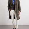 Virgin Wool Double-Breasted Coat - OU Virgin Wool Double-Breasted Coat - OU