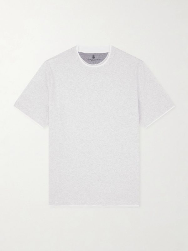 Layered Cotton-Jersey T-Shirt Layered Cotton-Jersey T-Shirt