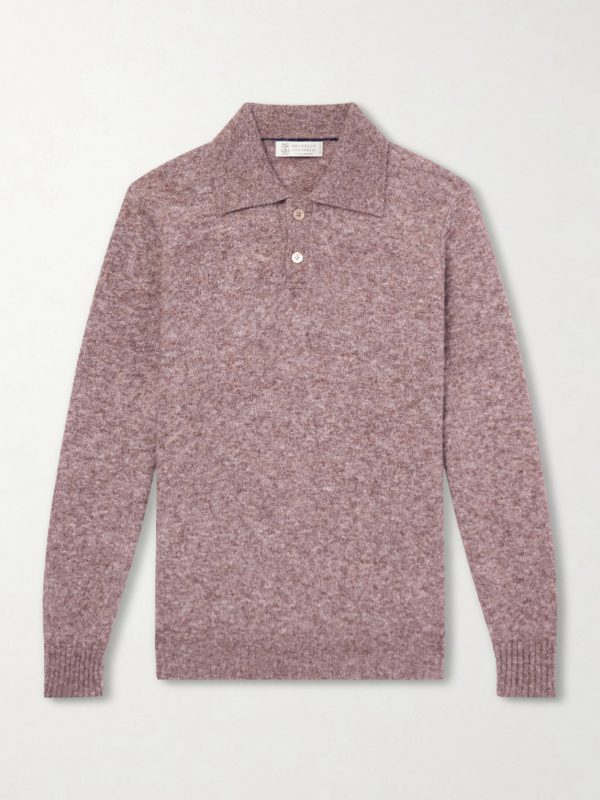 Alpaca-Blend Polo Sweater Alpaca-Blend Polo Sweater