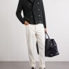 Double-Breasted Ribbed Cashmere Cardigan - OU Double-Breasted Ribbed Cashmere Cardigan - OU