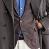 Houndstooth Cashmere Blazer - E4 Houndstooth Cashmere Blazer - E4
