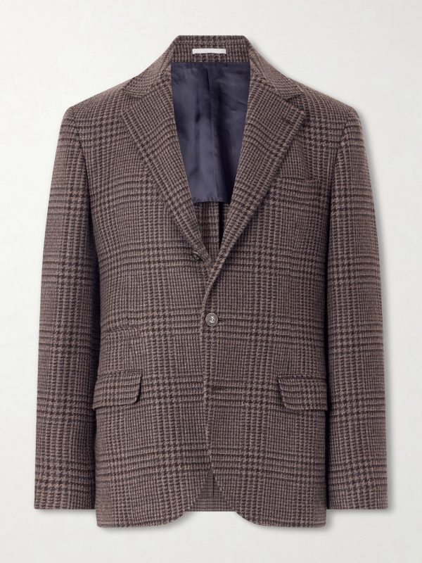 Houndstooth Cashmere Blazer Houndstooth Cashmere Blazer