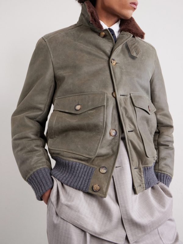 Shearling Bomber Jacket - CU Shearling Bomber Jacket - CU