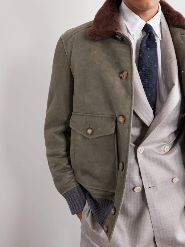 Shearling Bomber Jacket - E1 Shearling Bomber Jacket - E1