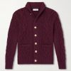 Cable-Knit Cashmere Cardigan Cable-Knit Cashmere Cardigan