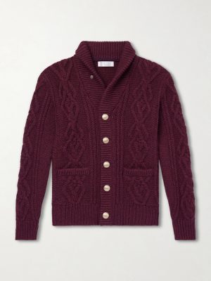 Cable-Knit Cashmere Cardigan