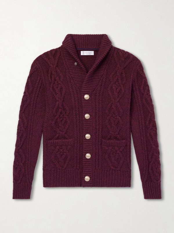 Cable-Knit Cashmere Cardigan Cable-Knit Cashmere Cardigan