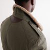 Shearling-Trimmed Padded Canvas Jacket - CU Shearling-Trimmed Padded Canvas Jacket - CU