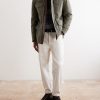 Shearling-Trimmed Padded Canvas Jacket - OU Shearling-Trimmed Padded Canvas Jacket - OU