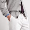 Virgin Wool, Silk and Cotton-Blend Cardigan - CU Virgin Wool, Silk and Cotton-Blend Cardigan - CU