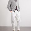 Virgin Wool, Silk and Cotton-Blend Cardigan - OU Virgin Wool, Silk and Cotton-Blend Cardigan - OU