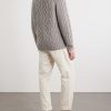 Cable-Knit Cashmere Zip-Up Sweater - BK Cable-Knit Cashmere Zip-Up Sweater - BK