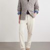 Cable-Knit Cashmere Zip-Up Sweater - OU Cable-Knit Cashmere Zip-Up Sweater - OU