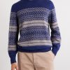 Fair isle Brushed-Knit Alpaca-Blend Sweater - FR Fair isle Brushed-Knit Alpaca-Blend Sweater - FR