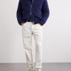 Cashmere Zip-Up Down Cardigan - OU