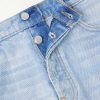 Straight-Leg Logo-Embroidered Distressed Jeans - E1 Straight-Leg Logo-Embroidered Distressed Jeans - E1