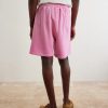 Logo-Embroidered Cotton Shorts - BK Logo-Embroidered Cotton Shorts - BK