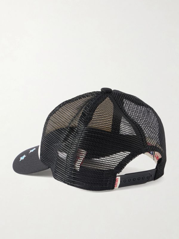 This is Cherry Country Canvas and Mesh Trucker Cap - BK This is Cherry Country Canvas and Mesh Trucker Cap - BK