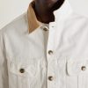 Corduroy-Trimmed Denim Jacket - CU