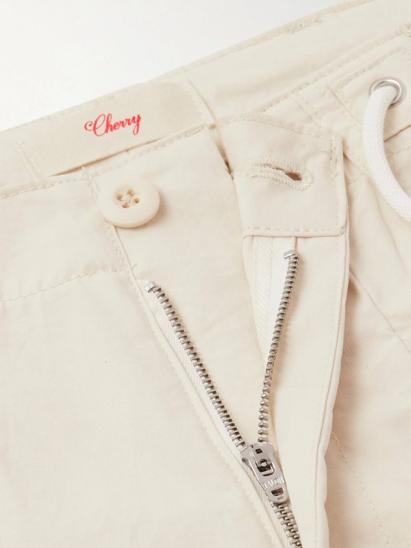 Wide-Leg Cotton Twill Trousers - E1 Wide-Leg Cotton Twill Trousers - E1