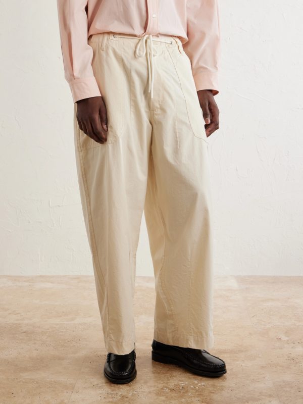 Wide-Leg Cotton Twill Trousers - FR Wide-Leg Cotton Twill Trousers - FR