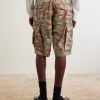 Wide-Leg Camouflage-Print Shorts - BK Wide-Leg Camouflage-Print Shorts - BK