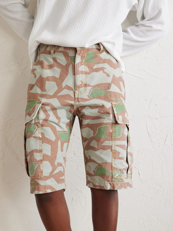 Wide-Leg Camouflage-Print Shorts - CU Wide-Leg Camouflage-Print Shorts - CU