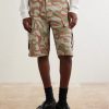 Wide-Leg Camouflage-Print Shorts - FR Wide-Leg Camouflage-Print Shorts - FR
