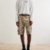 Wide-Leg Camouflage-Print Shorts - OU Wide-Leg Camouflage-Print Shorts - OU
