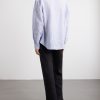 Striped Linen Western Shirt - BK Striped Linen Western Shirt - BK