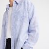 Striped Linen Western Shirt - CU Striped Linen Western Shirt - CU