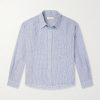 Striped Linen Western Shirt Striped Linen Western Shirt
