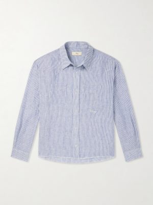 Striped Linen Western Shirt