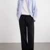 Striped Linen Western Shirt - OU Striped Linen Western Shirt - OU
