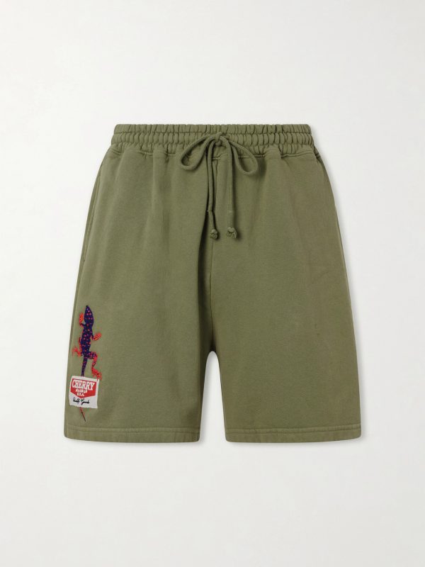 Logo-Embroidered Cotton Shorts Logo-Embroidered Cotton Shorts