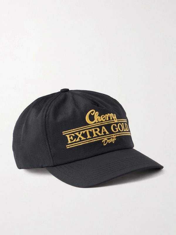 Extra Gold Logo-Embroidered Shell Cap Extra Gold Logo-Embroidered Shell Cap