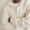 Distressed Cotton-Fleece Zip-Up Hoodies - CU Distressed Cotton-Fleece Zip-Up Hoodies - CU