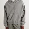 Distressed Cotton-Fleece Zip-Up Hoodies - FR