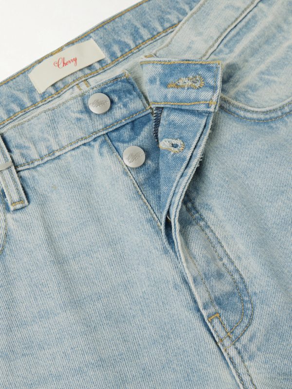 Straight-Leg Distressed Jeans - E1 Straight-Leg Distressed Jeans - E1
