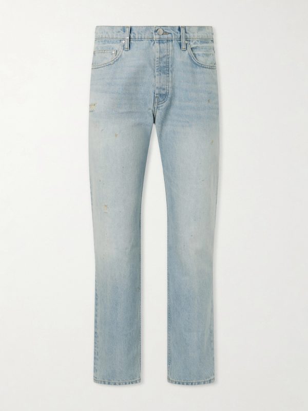 Straight-Leg Distressed Jeans Straight-Leg Distressed Jeans