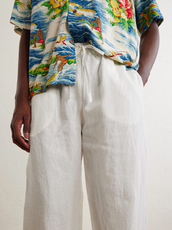 Straight-Leg Linen Trousers - CU Straight-Leg Linen Trousers - CU