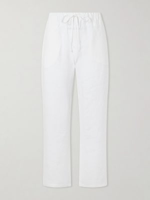 Straight-Leg Linen Trousers Straight-Leg Linen Trousers